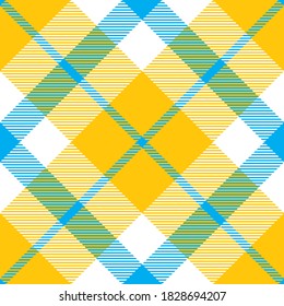 Check plaid pattern seamless. Tartan fabric texture. Stripe square background. Vector textile design.