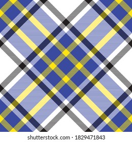 Check plaid pattern seamless. Tartan fabric texture. Stripe square background. Vector textile design.