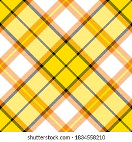 Check plaid pattern seamless. Tartan fabric texture. Stripe square background. Vector textile design.