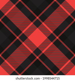 Check plaid pattern seamless. Tartan fabric texture. Stripe square background. Vector textile design.