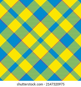 Check plaid pattern seamless. Tartan fabric texture. Stripe square background. Vector textile design.