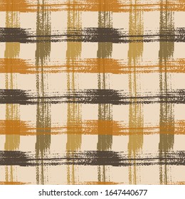 Check plaid pattern seamless vector background. Hipster striped fabric print textile design. 