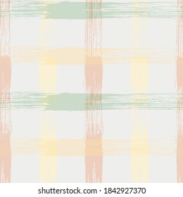 Check plaid pattern seamless vector background. Hipster striped fabric print textile design. 