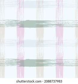 Check plaid pattern seamless vector background. Hipster striped fabric print textile design. 
