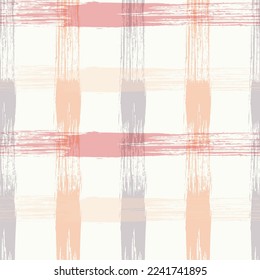 Check plaid pattern seamless vector background. Tartan plaid pattern in purple, green, and white for flannel shirt or other modern fashion clothing design.