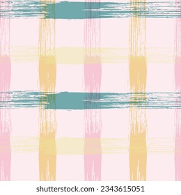 Check plaid pattern seamless vector background. Two Color Gingham Design