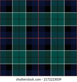 check plaid pattern vector in green, black, and red. Tartan texture for flannel shirt or other modern fashion textile design.