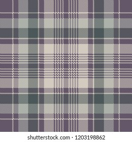 Check plaid pixel fabric texture seamless pattern. Vector illustration.