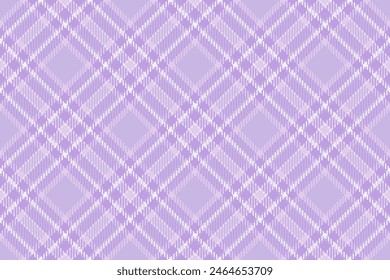 Cuadros a cuadros sin costuras de tela de fondo tartán con un patrón de textura textil de Vector en colores claros y blancos.