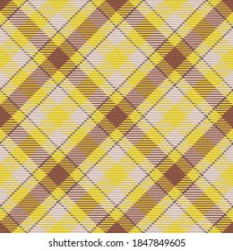 Check plaid seamless fabric texture. Diagonal print textile