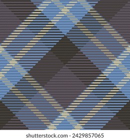 Check plaid seamless fabric texture. Diagonal print textile