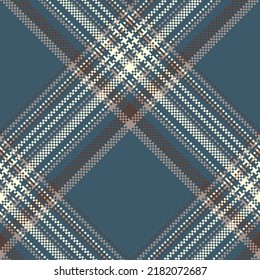 Check plaid seamless pattern background. Fashion Tartan texture. Colored pixel wallpaper checkered. Printing on fabric, shirt, textile, curtain and tablecloth. Vector graphic.