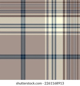 Check plaid seamless pattern background. Fashion Tartan pixel texture. Colored wallpaper checkered. Printing on fabric, shirt, textile, curtain and tablecloth. Vector.
