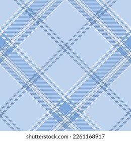 Check plaid seamless pattern background. Fashion Tartan pixel texture. Colored wallpaper checkered. Printing on fabric, shirt, textile, curtain and tablecloth. Vector.