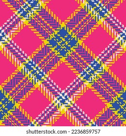 Check plaid seamless pattern. Color background scottish cage herringbone texture tartan. Checkered wallpaper. Printing on fabric, shirt, textile, curtain and tablecloth. Vector