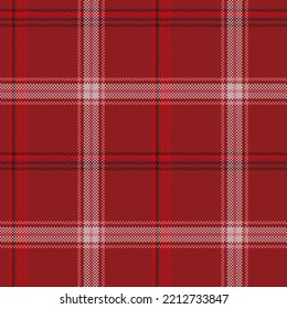 Check plaid seamless pattern. Fashion texture Tartan background. Color pixel wallpaper checkered. Printing on fabric, shirt, textile, curtain and tablecloth. Vector graphic.