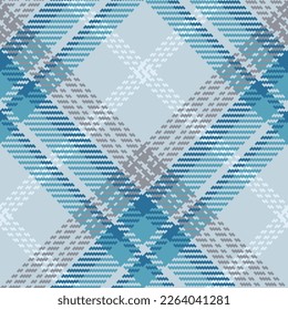Check plaid seamless pattern. Fashion Tartan pixel texture background. Colored wallpaper checkered. Printing on fabric, shirt, textile, curtain, tablecloth. Vector.