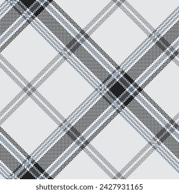 Check plaid seamless pattern. Fashion Tartan pixel texture background. Colored wallpaper checkered. Printing on fabric, shirt, textile, curtain, tablecloth. Vector.