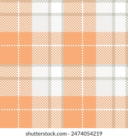 Check plaid seamless pattern. Fashion texture Tartan background. Color pixel wallpaper checkered. Printing on fabric, shirt, textile, curtain and tablecloth. Vector graphic.