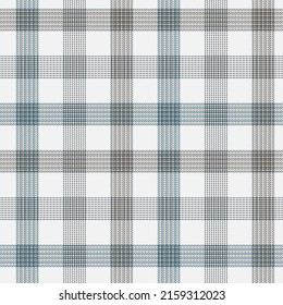 Check plaid seamless pattern. Gray, blue, brown background in the cage. Scottish fashion textured the herringbone. Of printing on fabric, shirt, textile, wallpaper and tablecloth. Vector.