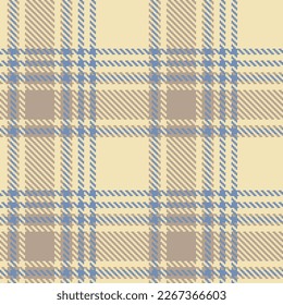 Check plaid seamless pattern. Tartan background texture. Colored wallpaper checkered. Printing on fabric, shirt, textile, curtain, tablecloth. Vector.