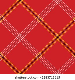 Check plaid seamless pattern. Tartan background texture. Colored wallpaper checkered. Printing on fabric, shirt, textile, curtain, tablecloth. Vector.