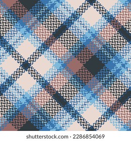 Check plaid seamless pattern. Tartan background texture. Colored wallpaper checkered. Printing on fabric, shirt, textile, curtain, tablecloth. Vector.
