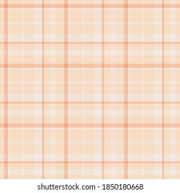 Check plaid seamless pattern. Vector background of textile ornament. Flat fabric design. Tartan.