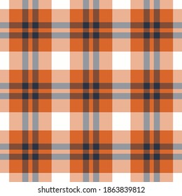 Check plaid seamless pattern. Vector background of textile ornament. Flat fabric design. Tartan.