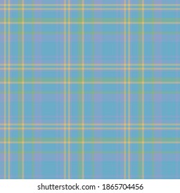 Check plaid seamless pattern. Vector background of textile ornament. Flat fabric design. Tartan.