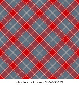 Check plaid seamless pattern. Vector background of textile ornament. Flat fabric design. Tartan.