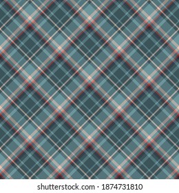 Check plaid seamless pattern. Vector background of textile ornament. Flat fabric design. Tartan.