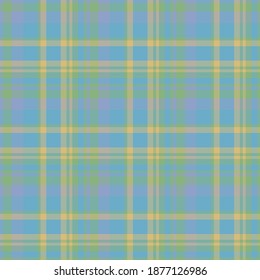 Check plaid seamless pattern. Vector background of textile ornament. Flat fabric design. Tartan.