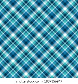 Check plaid seamless pattern. Vector background of textile ornament. Flat fabric design. Tartan.