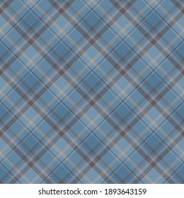 Check plaid seamless pattern. Vector background of textile ornament. Flat fabric design. Tartan.