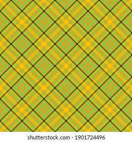 Check plaid seamless pattern. Vector background of textile ornament. Flat fabric design. Tartan.