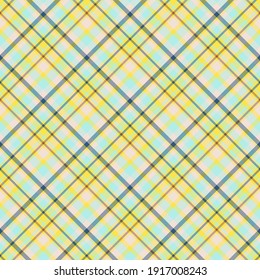 Check plaid seamless pattern. Vector background of textile ornament. Flat fabric design. Tartan.