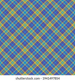 Check plaid seamless pattern. Vector background of textile ornament. Flat fabric design. Tartan.
