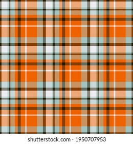 Check plaid seamless pattern. Vector background of textile ornament. Flat fabric design. Tartan.