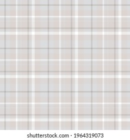 Check plaid seamless pattern. Vector background of textile ornament. Flat fabric design. Tartan.