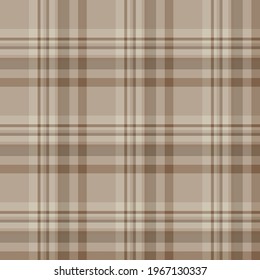 Check plaid seamless pattern. Vector background of textile ornament. Flat fabric design. Tartan.