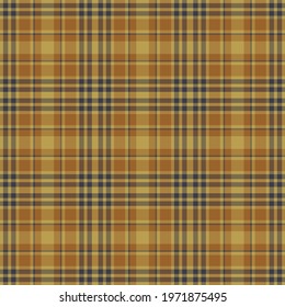 Check plaid seamless pattern. Vector background of textile ornament. Flat fabric design. Tartan.