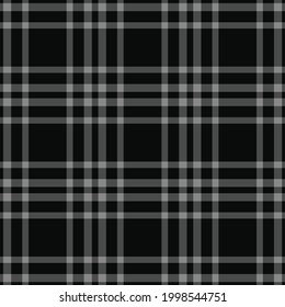 Check plaid seamless pattern. Vector background of textile ornament. Flat fabric design. Tartan.