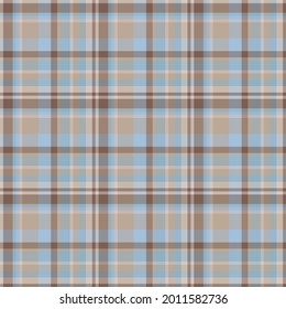 Check plaid seamless pattern. Vector background of textile ornament. Flat fabric design. Tartan.