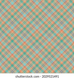Check plaid seamless pattern. Vector background of textile ornament. Flat fabric design. Tartan.