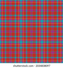 Check plaid seamless pattern. Vector background of textile ornament. Flat fabric design. Tartan.