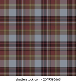 Check plaid seamless pattern. Vector background of textile ornament. Flat fabric design. Tartan.
