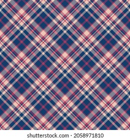 Check plaid seamless pattern. Vector background of textile ornament. Flat fabric design. Tartan.