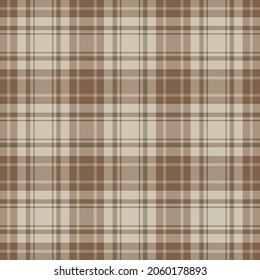 Check plaid seamless pattern. Vector background of textile ornament. Flat fabric design. Tartan.