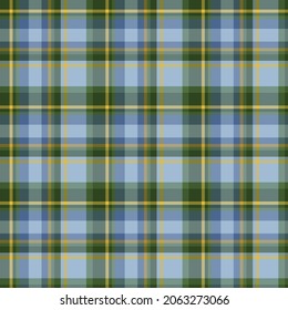 Check plaid seamless pattern. Vector background of textile ornament. Flat fabric design. Tartan.